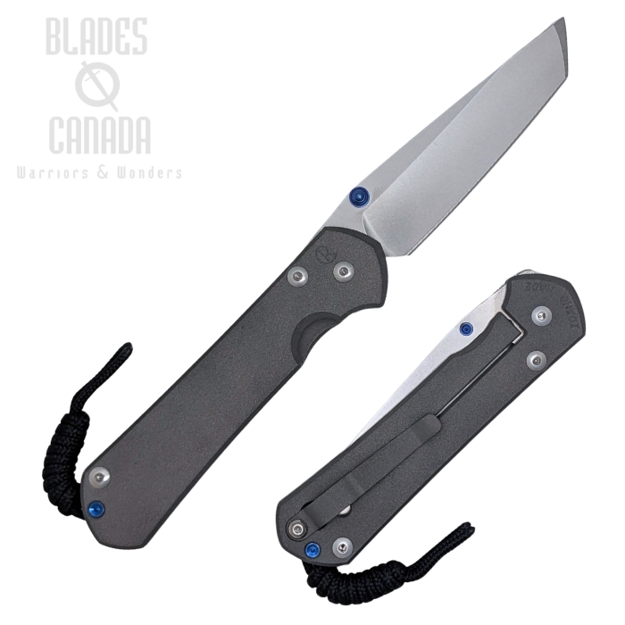 (image for) Chris Reeve Large Sebenza 31 Tanto Framelock Folding Knife, MagnaCut SW, Left Handed, Titanium Sand Blasted, L31-1011